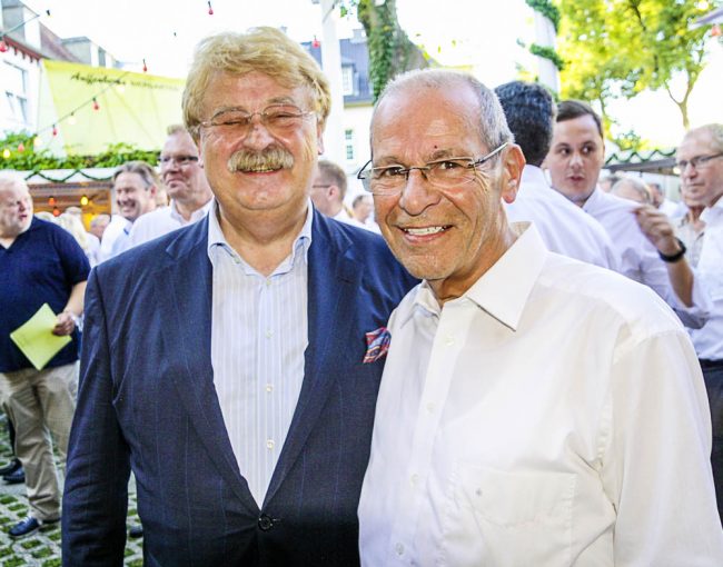 Karl-Heinz Wange mit Elmar Brok